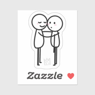 Hug - Pegatina de Hugging Stickfigurs