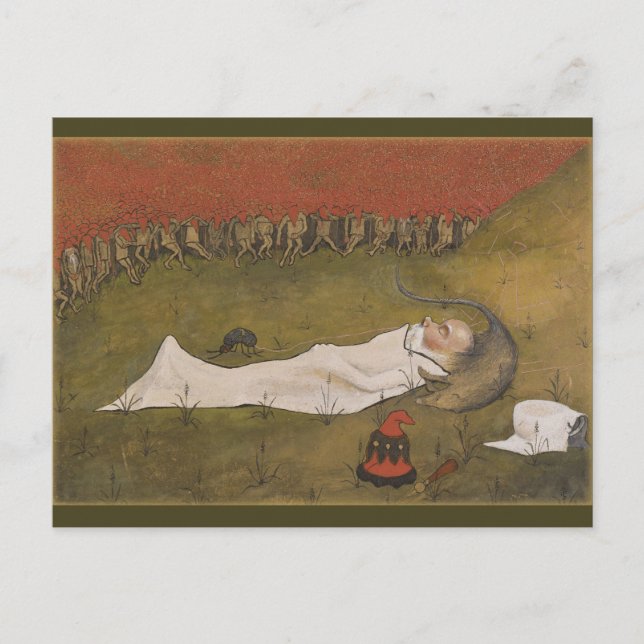 Hugo Simberg Tomtekungen sover CC0428 Tarjeta post (Anverso)