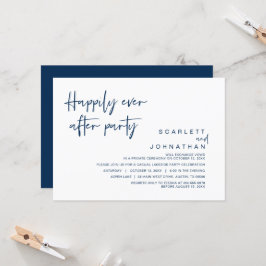 Huida de boda, invitación para la fiesta de felice