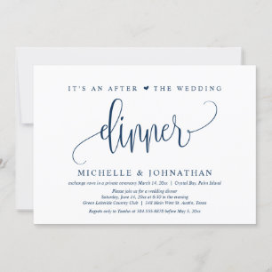Huida de boda, una invitación para la cena después