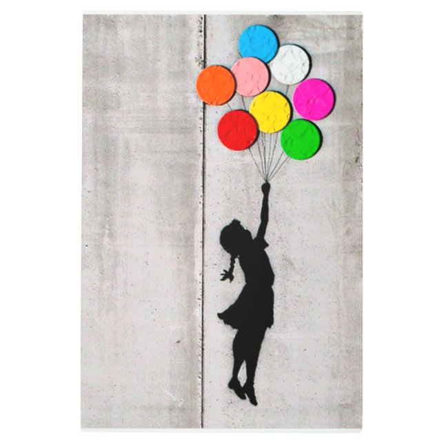 Huir de mí del graffiti arte Metalizado en la pare (Anverso)