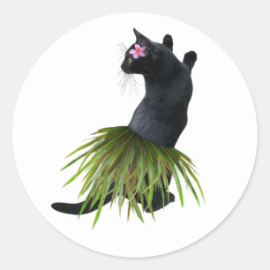 Hula Cat Pegatina