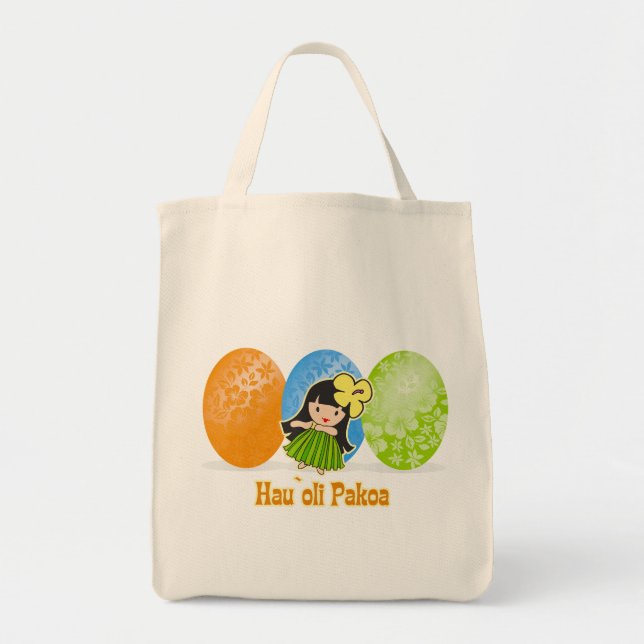 Hula Chica Bolsas de Huevo de Pascua (Frente)