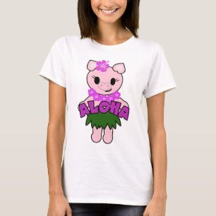 Hula guarro - camiseta de la muñeca de las señor