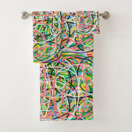 Hula hoops diseño de patrones mixtos multicolor