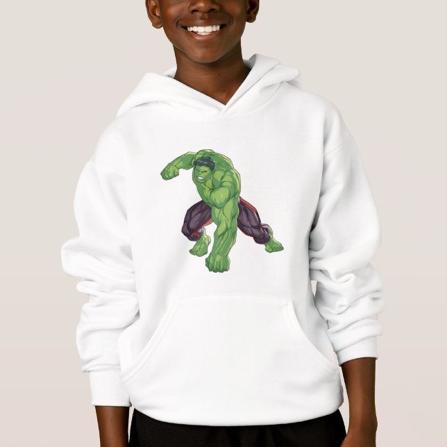 Hulk Smash Boys Hoodie (Anverso)