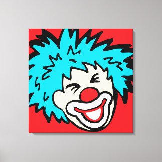 Humilde impresión de lienzo gráfico de payaso