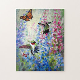 HUMMERS BUTTERFLY VERANO GARDEN PUZZLE