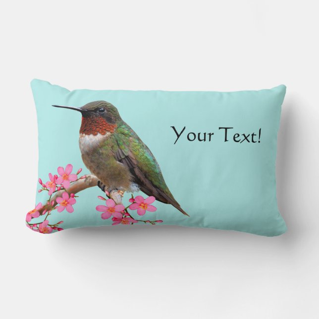 Humming Bird Lumbar y Cojines decorativos Cuadrado (Anverso)