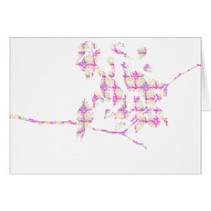 Hummingbird Abstract Pink