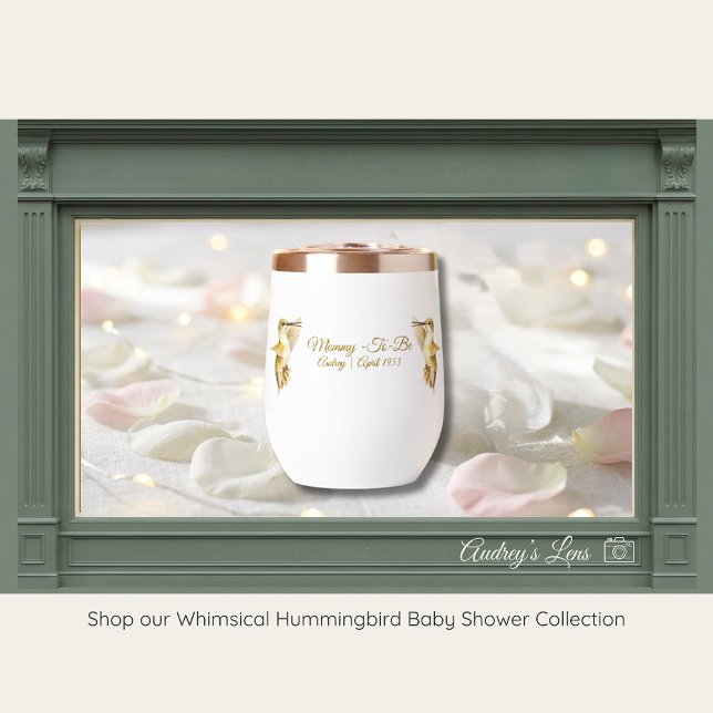 Hummingbird Baby Shower Tumbler | Nature Theme" (Subido por el creador)