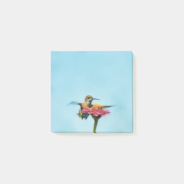 Hummingbird Bird Art Nature Post Nota Pad (Anverso)