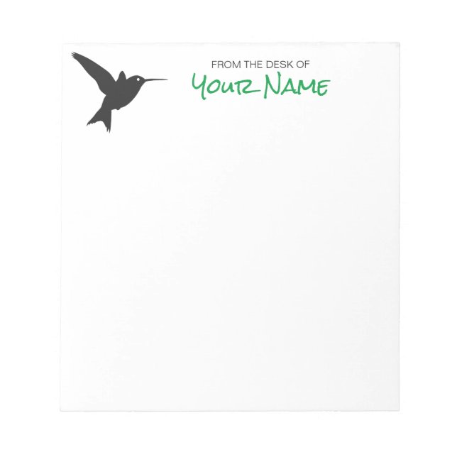 Hummingbird - Bloc de notas personalizado (Frente)