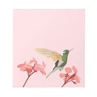 Hummingbird - Bloc de notas rosado