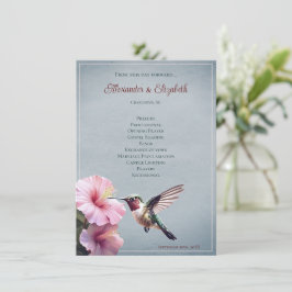 Hummingbird e Hibiscus | Programa de Boda Azul