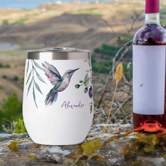 Hummingbird Floral Personalizado Textos