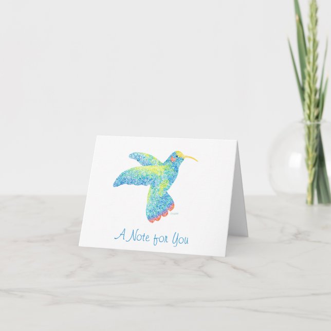 Hummingbird Notecard (Anverso)
