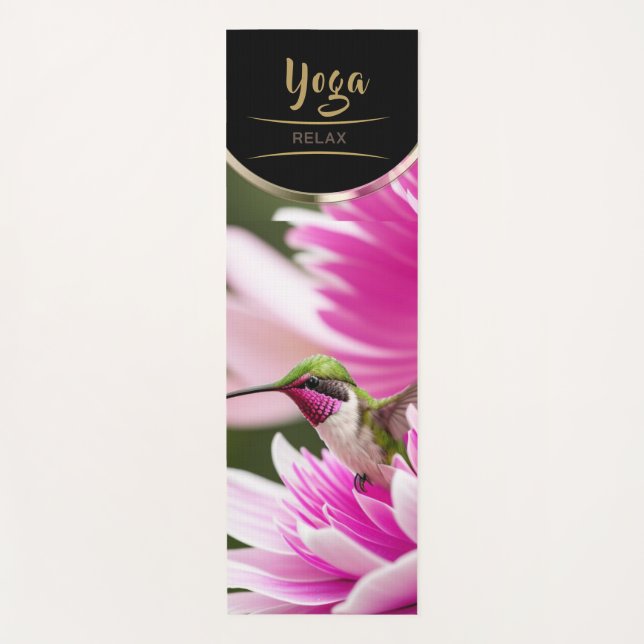 Hummingbird peony - Yoga Mat (Anverso)