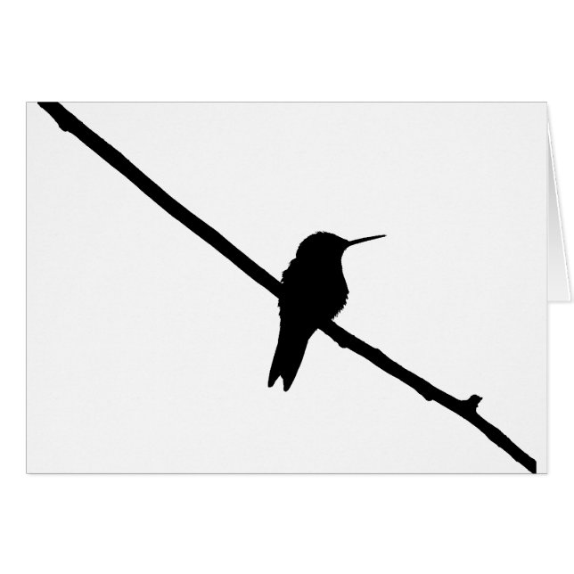 Hummingbird Silhouette (Anverso (Horizontal))