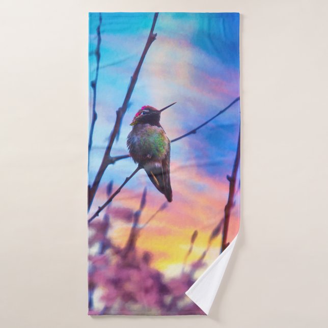 HUMMINGBIRD SUNRISE GLORY (Toalla de baño)