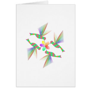 Hummingbirds Besando una flor