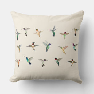 Hummingbirds Cojín decorativo de América del Norte
