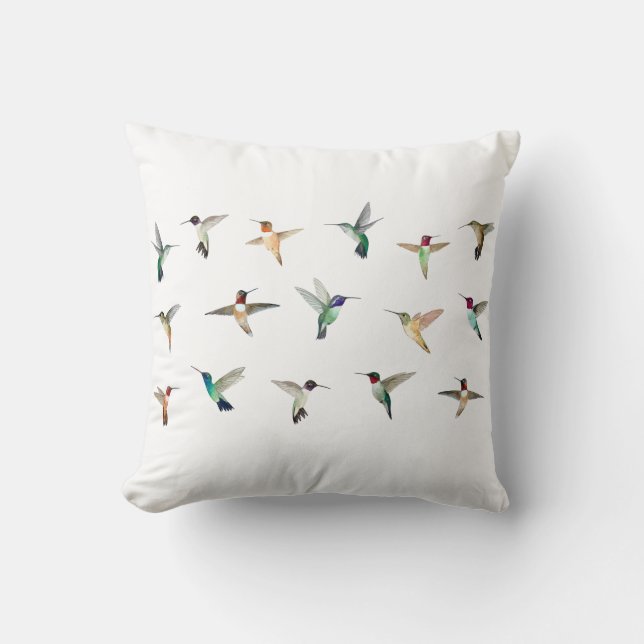 Hummingbirds Cojín decorativo de América del Norte (Anverso)