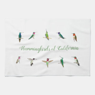 Hummingbirds de la toalla de cocina de California