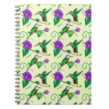 Hummingbirds en el cuaderno Sun