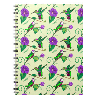 Hummingbirds en el cuaderno Sun