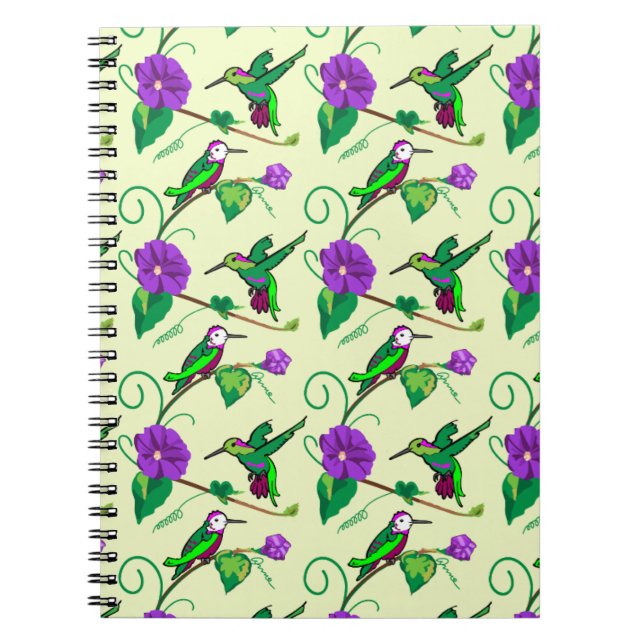 Hummingbirds en el cuaderno Sun (Frente)