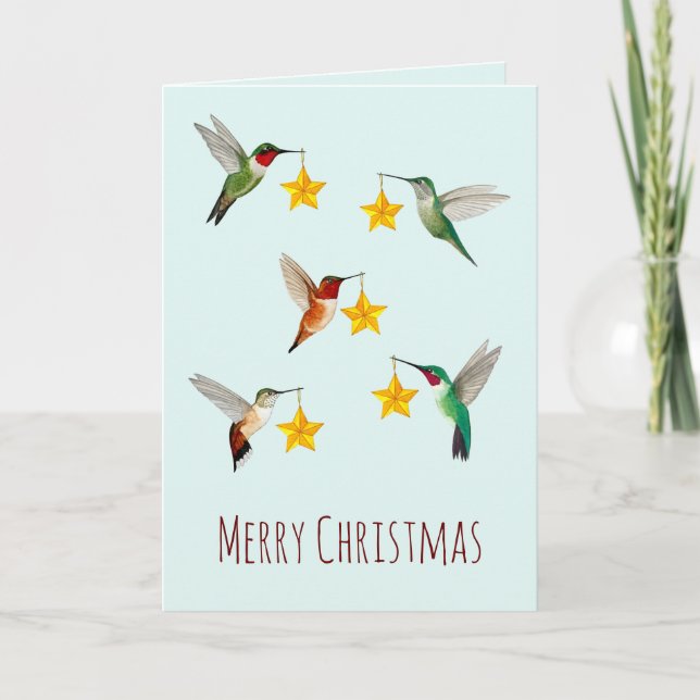 Hummingbirds Feliz Navidad (Anverso)