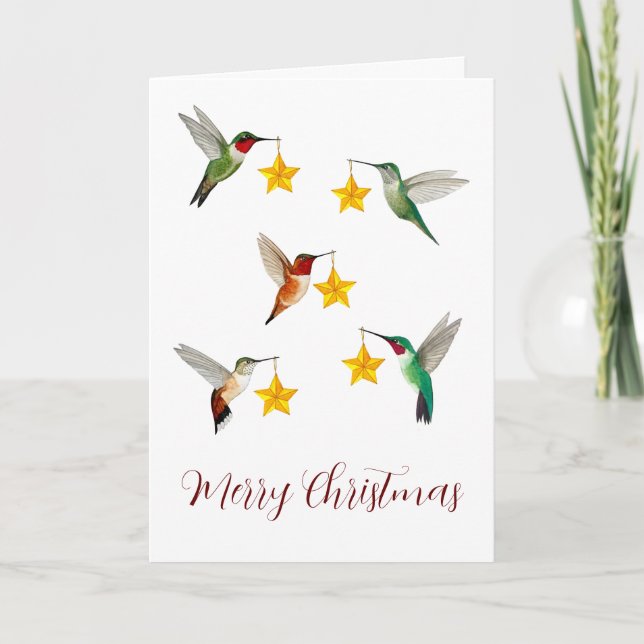 Hummingbirds Feliz Navidad (Anverso)