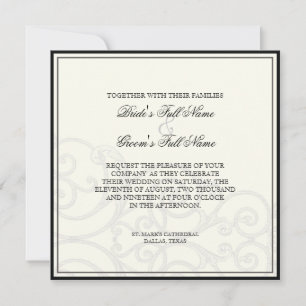 Hummingbirds n Swirls - Invitación a la boda