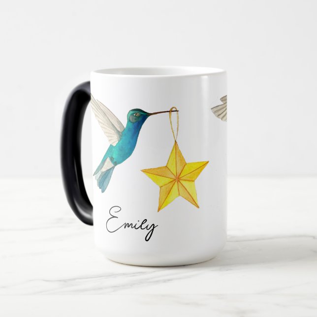 Hummingbirds personalizado y tazas de café de dos  (Anverso izquierdo)