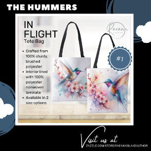 Hummingbirds vibrante en la bolsa de la toga de vu