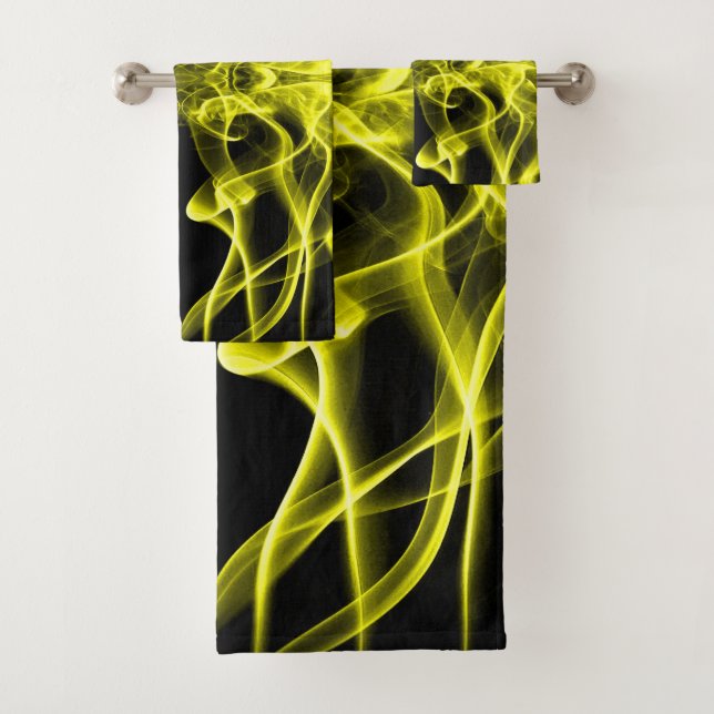 Humo Amarillo Simétrico Minimalista Negro (In situ)