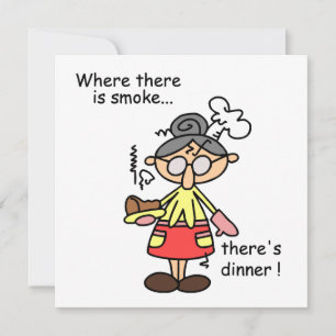 Humo y camisetas y regalos de la cena