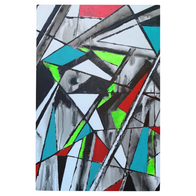 Humo y espejos 24 x 36 arte mural Metalizado (Anverso)