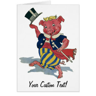 Humor Antiguo, Cerdito Feliz Bailando