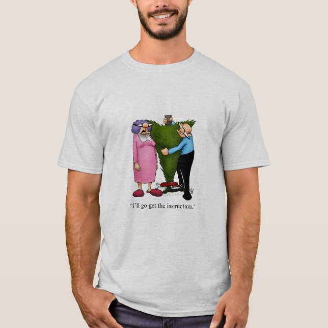 Humor de árbol de navidad camiseta (Anverso)