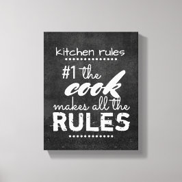 humor de arte de la pared de lienzo de cocina cita