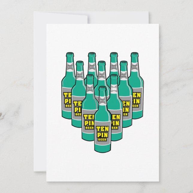 humor de bolos de cerveza de diez bolos (Anverso)