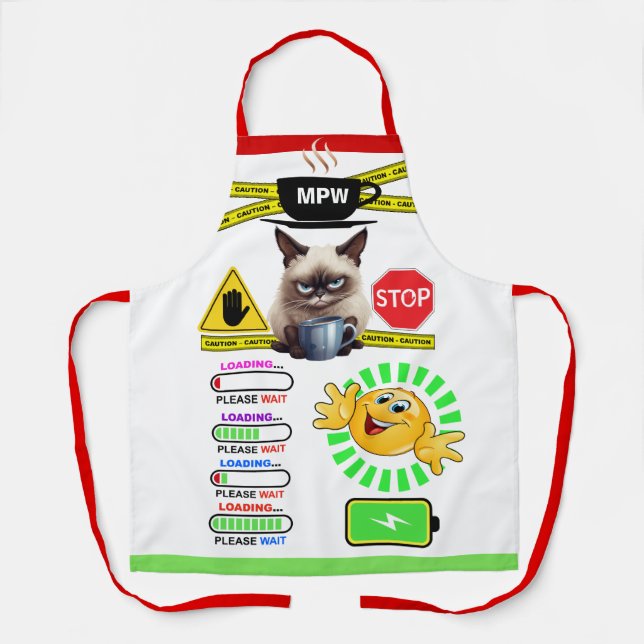 Humor de café... Delantal (Anverso)