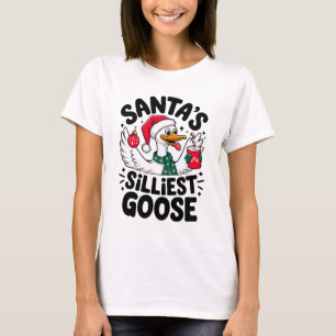 Humor de camiseta de Navidades gansos más caluroso