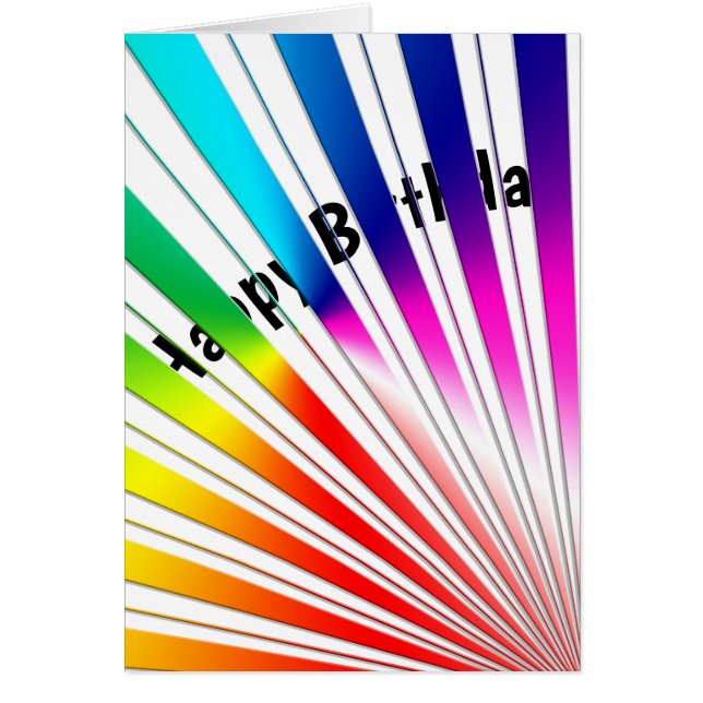 humor de cumpleaños de arco iris (Frente)