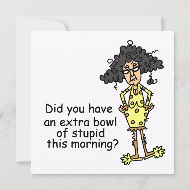 Humor de estupidez (Anverso)