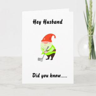 HUMOR DE GOLFING PARA "MARIDO" EN TU TARJETA DE CU