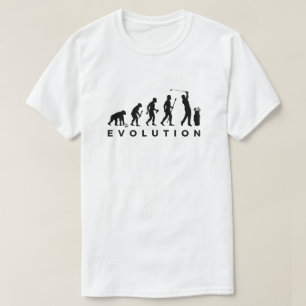 Humor de golfista de camisetas de la Evolución de