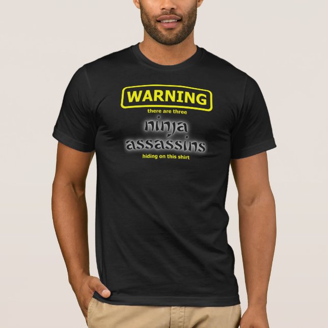 Humor de la camiseta de Ninja Funny Assassin (Anverso)